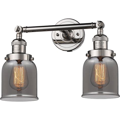 Bathroom Vanity 2 Light Fixtures With Polished Nickel Finish Cast Brass
