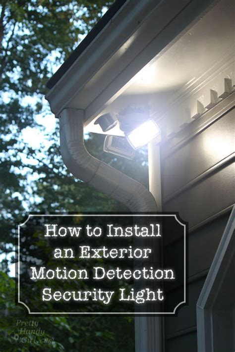 How To Install An Exterior Motion Sensor Light