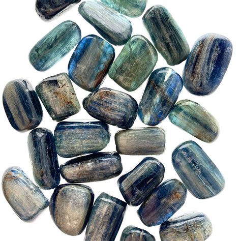 Blue Kyanite Tumbled Stones Peace Love Crystals