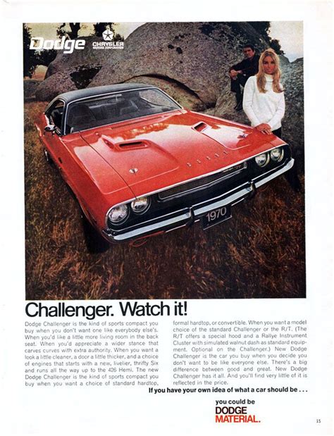 35 Amazing Vintage Print And Tv Ads For 1970 Dodge Models Vintage