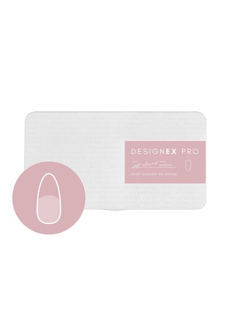 Designex Pro Medium Soft Almond Tips The Gelbottle Inc