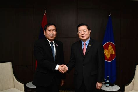 Permanent Representative Of Lao Pdr To Asean Calls On Sg Asean Main