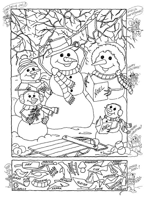 Christmas Hidden Picture Hidden Pictures Printables Hidden Picture