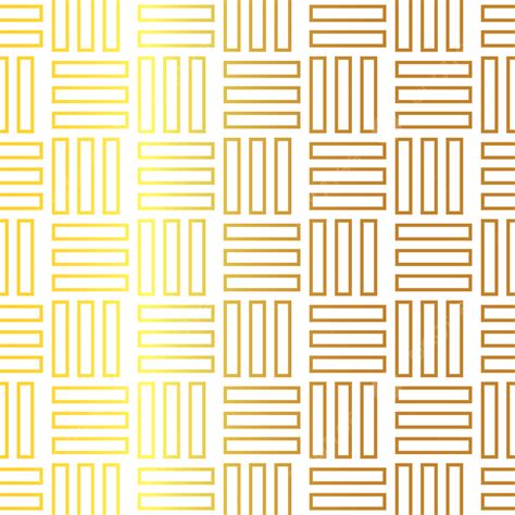 Batik Seamless Vector Art Png Golden Pattern Simple Outline Seamless