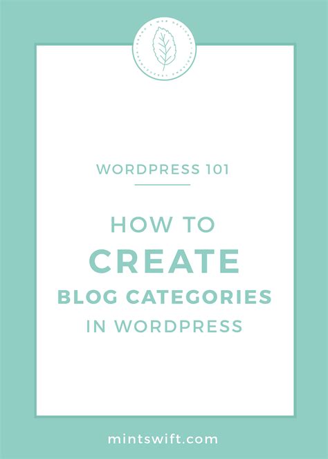 How to Create Blog Categories in WordPress | Creating a blog, Blog categories, Blog website design
