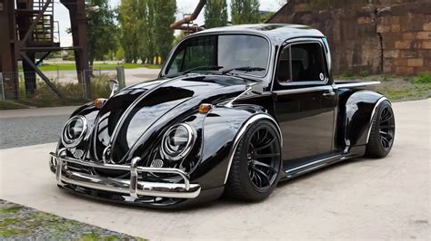 Volkswagen Beetle Pickup By Rob3rt Design Has A Sinister Rwb Widebody