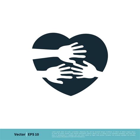 Premium Vector Love And Care Foundation Charity Icon Vector Logo