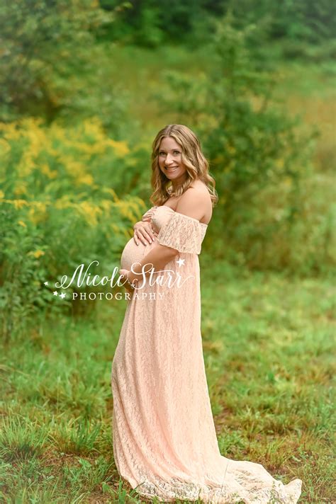 Maternity Portraits In A Meadow With Saratoga Springs Photographer