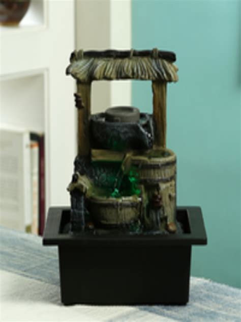 Buy Aapno Rajasthan Black Handcrafted Water Fountain With Light