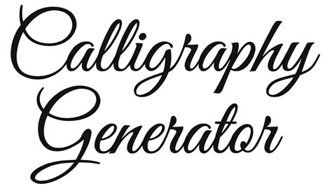 Our handwritten fonts are an opportunity to address personal and loving issues. Free Online Calligraphy Generator (Windows, Mac, iPad ...