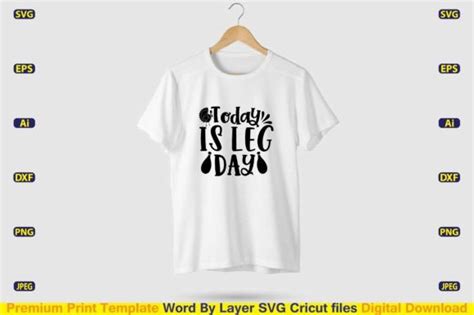 Today Is Leg Day Svg Cut File Graphic By Craftstore24 · Creative Fabrica