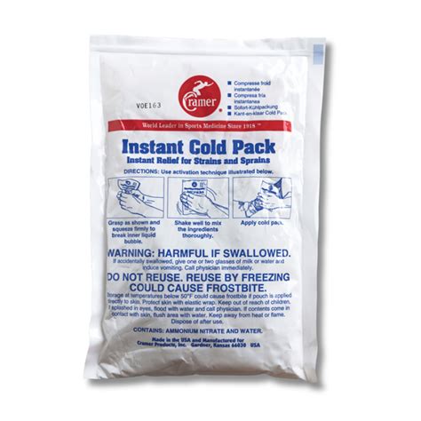 Get the best deals on cold packs. Instant Cold Packs | Cramer Sports Medicine