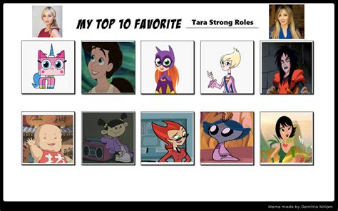 My Top 10 Favorite Tara Strong Characters By Toongirl18 On Deviantart