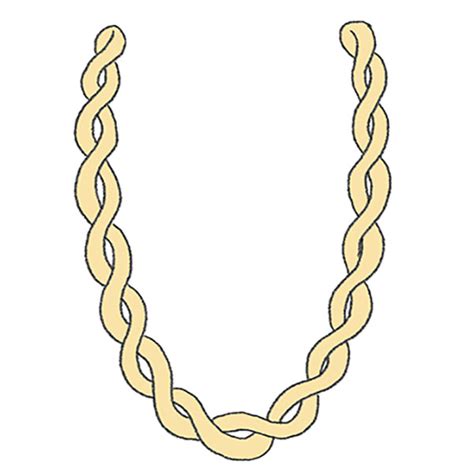 How To Draw A Chain Necklace Easy Drawing Tutorial For Kids