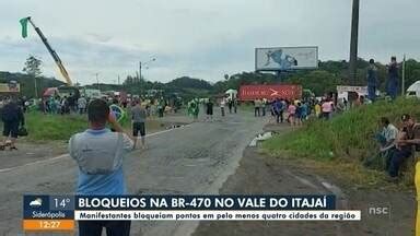 Jornal Do Almo O Sc Blumenau Manifestantes Bloqueiam Br Em