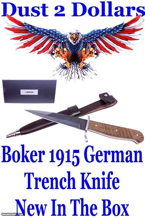 Boker Reproduction Of The German 1915 Trench Fighting Knife With Sheath