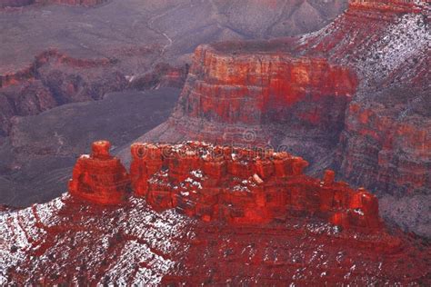 Winter South Rim Grand Canyon National Park Arizona Stock Photo