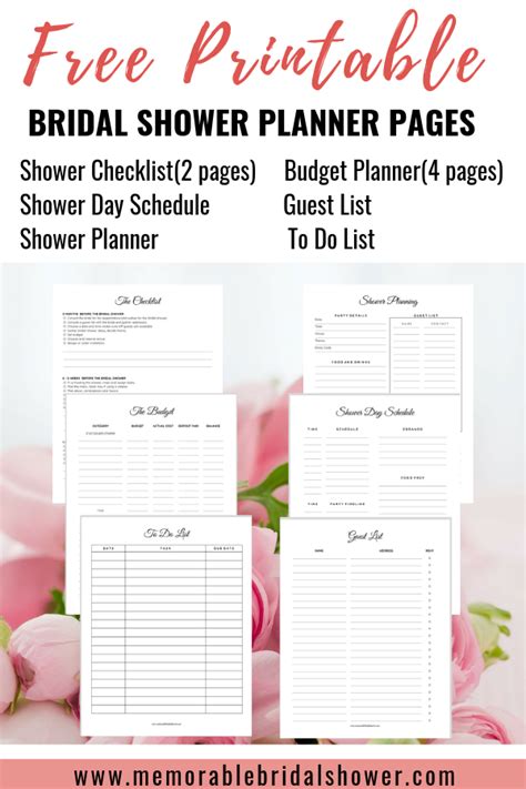 Bridal Shower Planning Kit Bridal Shower Planner Bridal Shower