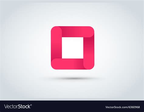 Abstract Square Logo Template Royalty Free Vector Image