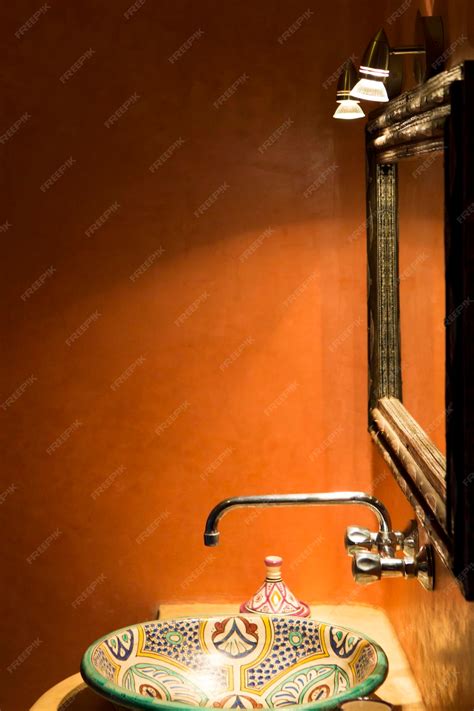 premium photo classical moroccan bathroom
