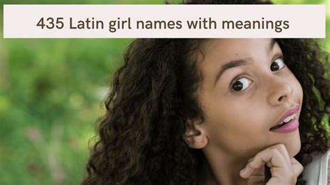 435 Latin Girl Names With Meanings To Be The Perfect Mother