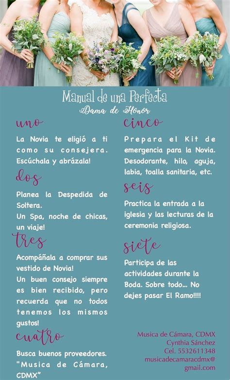 Manual De Una Perfecta Dama De Honor Perfect Wedding Dream Wedding