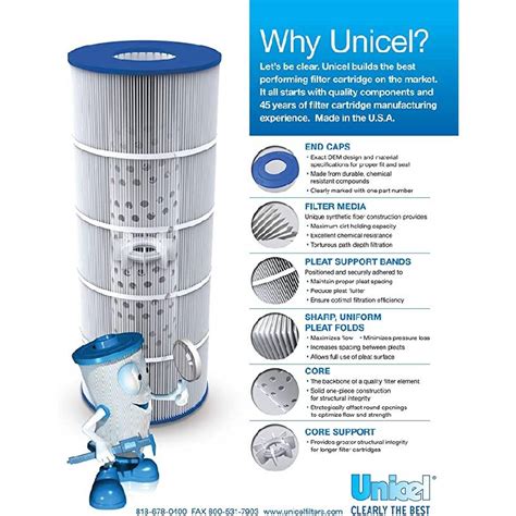 Unicel Filters C 7471 105sqf Clean And Clear Plus Cartridge Element