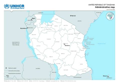 Document United Republic Of Tanzania Administrative Map