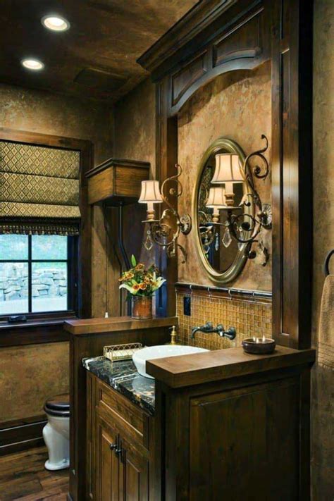 51 Calm And Artistic Tuscan Interior Design Tuscan Bathroom Rustic