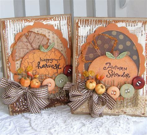 Harvest Autumn Fall Handmade Card Set