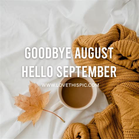 Sweater And Coffee Goodbye August Hello September Pictures Photos