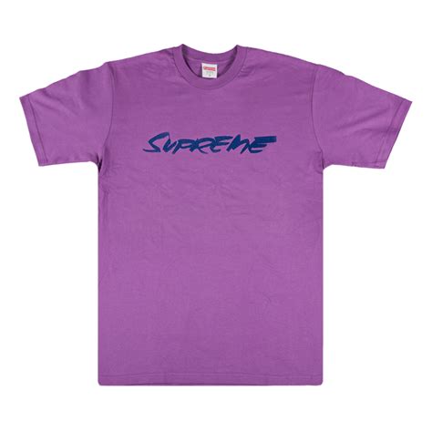 Supreme Futura Logo Tee Purple Goat