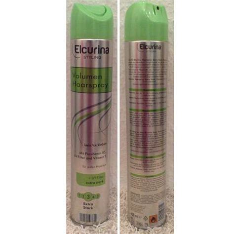 Test Haarspray Elcurina Styling Volumen Haarspray Extra Stark