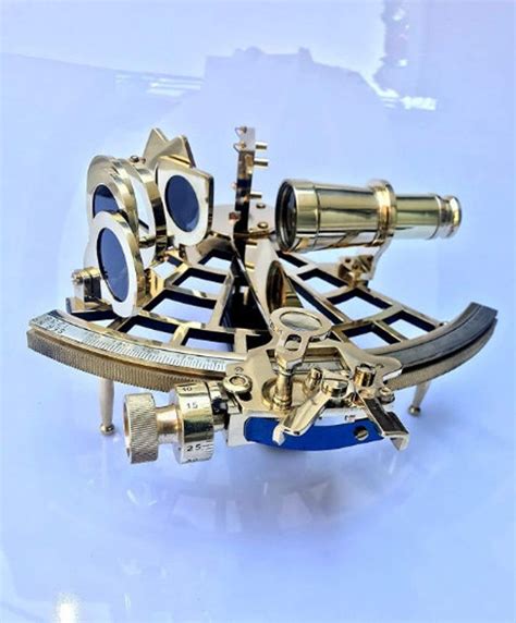 nautical brass sextant instrument with wooden box marine working sextant 9 fully navigation