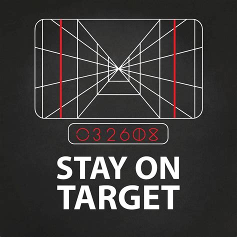 Stay On Target Star Wars Artwork Print Etsy