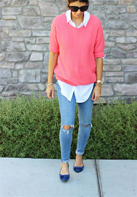 How To Dress A Short Sleeve Sweater 5 Ways The Girl In The Yellow