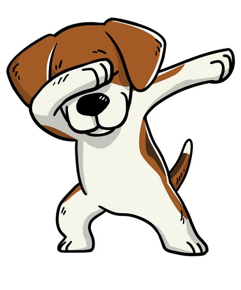 Funny Beagle Dabbing T Shirt By Barktrends Dog Drawing Beagle Art