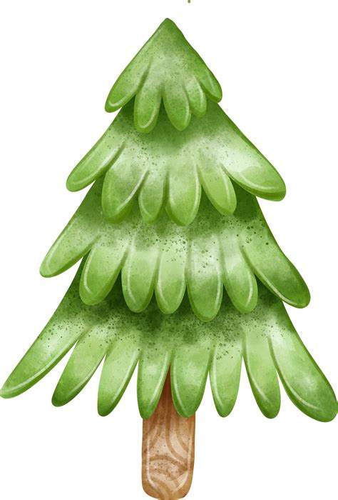 Green Pine Christmas Tree Decoration 29090752 Png