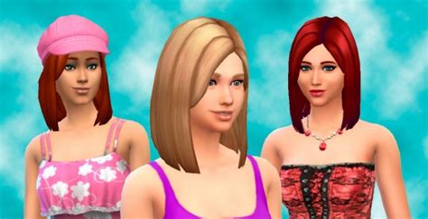 Sims 4 Hairs Mystufforigin Medium Sideswept Hairstyle