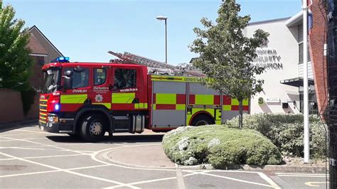 derbyshire fire and rescue cover appliance turnout youtube