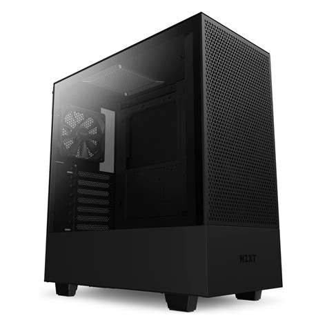 Buy Nzxt H Tempered Glass Alloy Steel Flow Mid Tower Computer Case Black I Gaming Cabinet