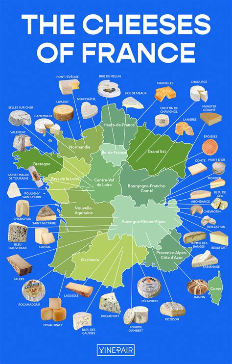 Map The Iconic Cheeses Of France Vinepair