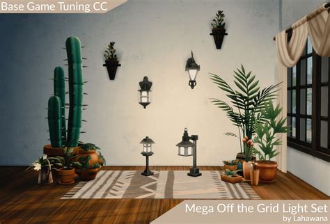 Mega Off The Grid Light Set By Lahawana At Mod The Sims 4 Sims 4 Updates