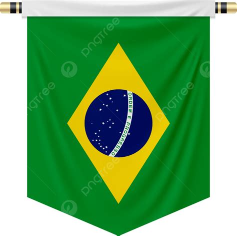 Banderín Con La Bandera Nacional De Brasil Png Bandera Nacional