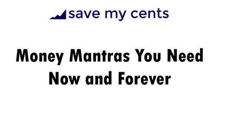 I release all resistance to attracting money. Money Mantras You Need Now and Forever - Save My Cents