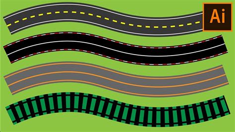 How To Draw Roads In Adobe Illustrator YouTube