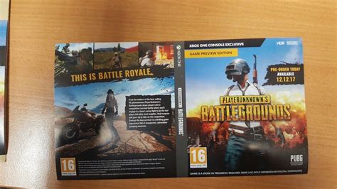Playerunknowns Battlegrounds Xbox One Box Art