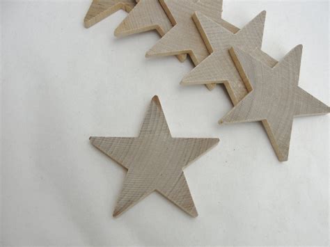 Traditional 3 Inch 3 Wooden Stars Set Of 6 Craft Supply House
