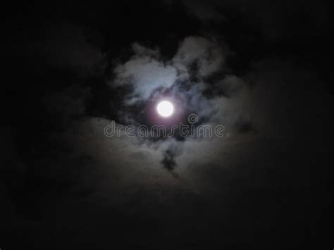 Real And Natural Full Moon In The Sky At Night At Bangalore Karnataka