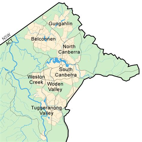 Canberra Act Map